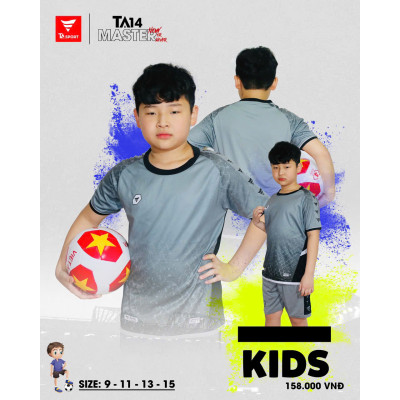 BỘ QUẦN ÁO ĐÁ BÓNG TRẺ EM KHÔNG LOGO TA14